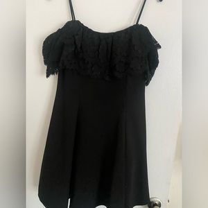 Betsy Adam over the shoulder dress. Black. Size 10.